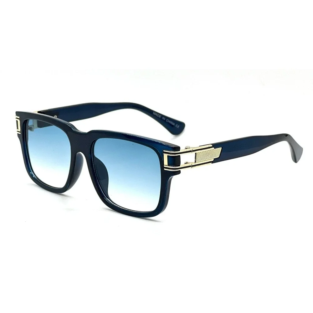 Mens Vintage Vibe Retro Hipster Keyhole Square Horn Rim Plastic Sunglasses Gafas